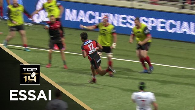 TOP 14 - Essai Ulupano SEUTENI (USO) - Oyonnax - Lyon - J25 - Saison 2017/2018