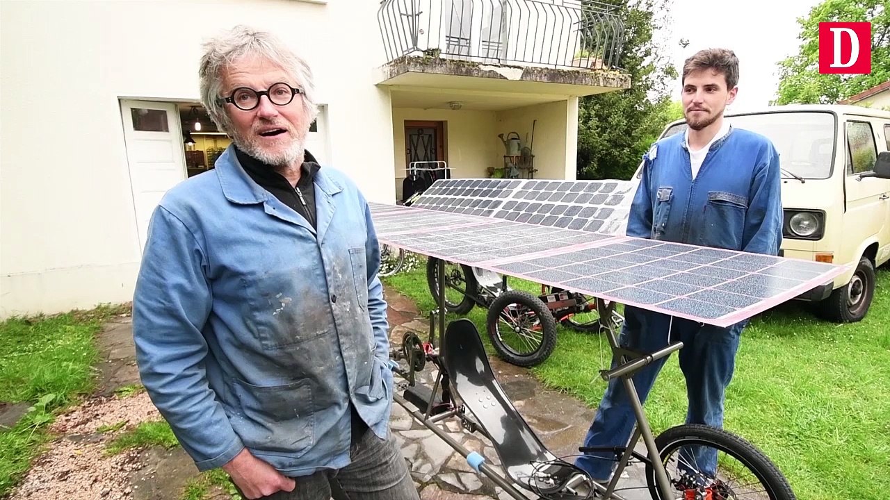 Père et fils en tandem solaire jusqu'en Chine