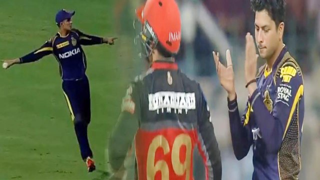IPL 2018, RCB vs KKR : Quinton de Kock out for 29 run, Kuldeep yadav Strikes | वनइंडिया हिंदी