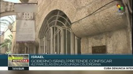 Israel confiscará varias parcelas en la ocupada Cisjordania