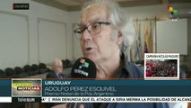 Uruguay: participa en Voy por la paz el nobel  Pérez Esquivel