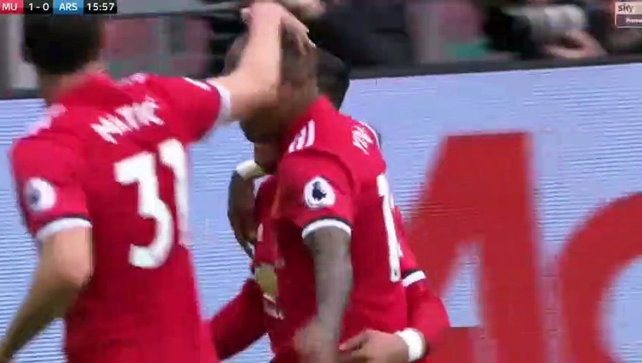 Paul Pogba Goal HD Manchester United 1-0 Arsenal