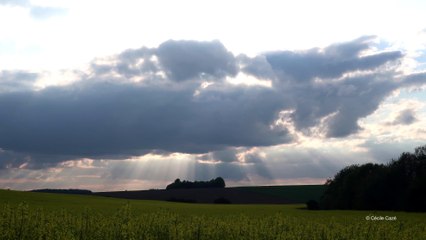 time lapse superbes raies lumière