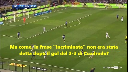 La verità sul labiale di TAGLIAVENTO in Inter - Juventus
