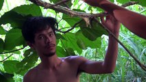 Primitive Technology : Hunting and cooking giant vampire bat in deep forest with 2 aborigines