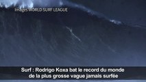 Surf: record de la plus grosse vague jamais surfée pour Koxa