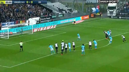 Buts Angers - Marseille (OM) résumé (1-1)
