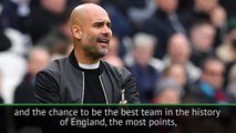 Guardiola wants Man City to be 'best team in the history of England'