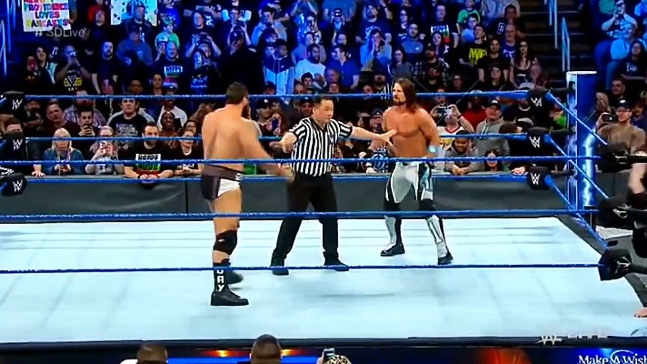 Wwe Smackdown | AJ styles vs Rusev full match | Daniel Brien save Aj styles