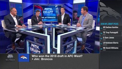 Which AFC teams' drafts left more to be desired?