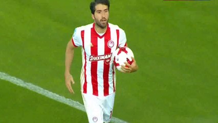 گل دوم کریم انصاریفرد بازیکن المپیاکوس به پانتیلیکوس