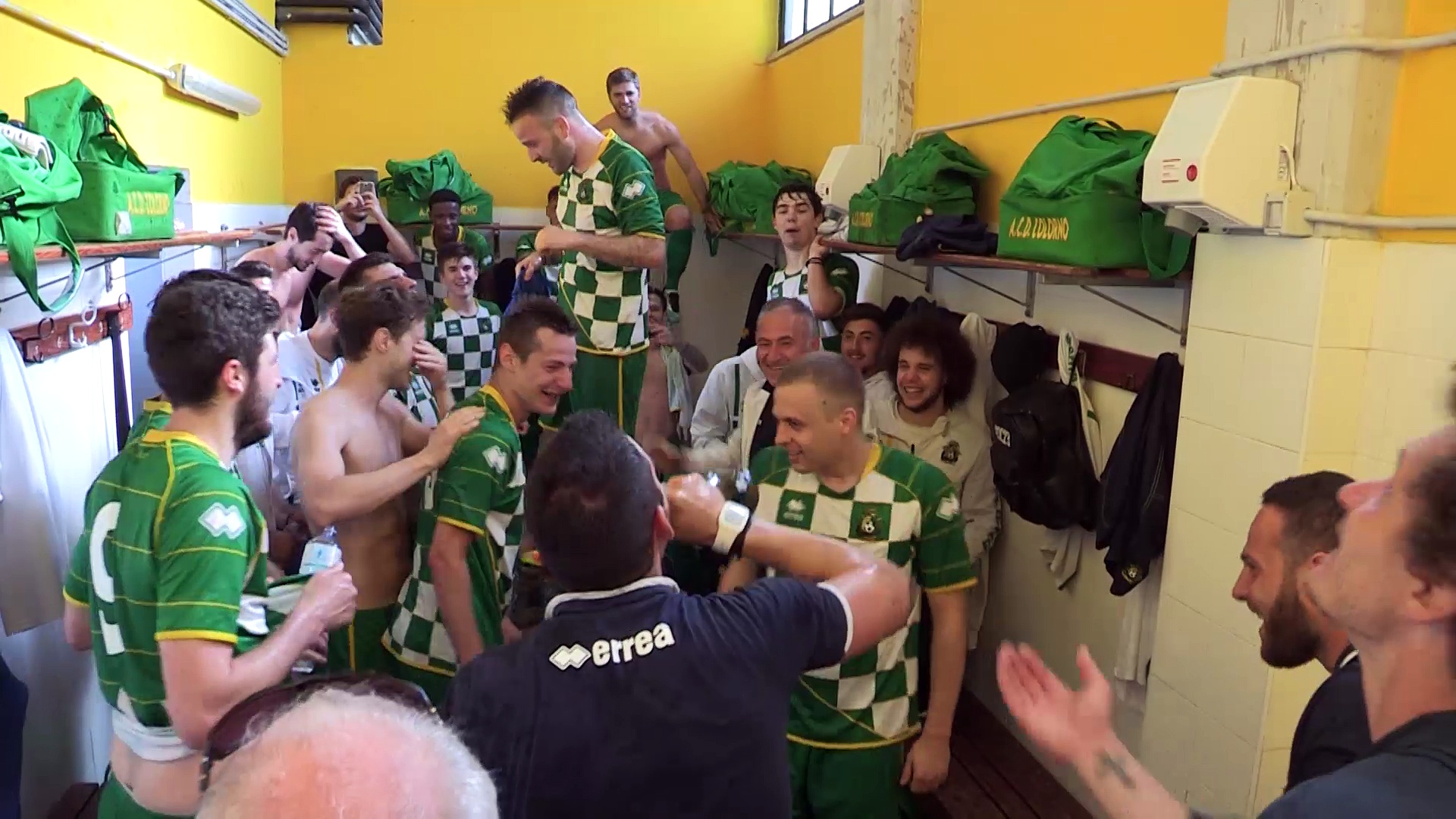 Video Colorno in Eccellenza: l'esultanza nel dopopartita e la dedica a Sergio Visioli