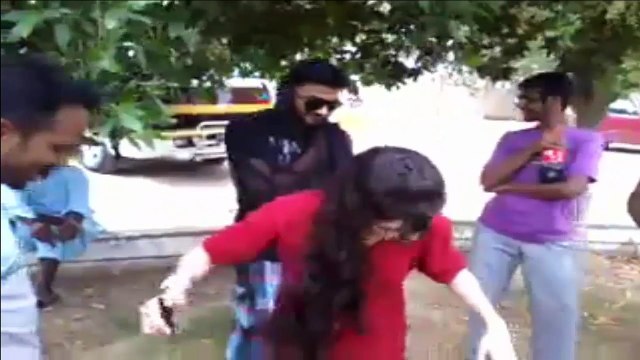Cat walk in Park by local model I Farmhouse Party I Group Picnic I funny clip