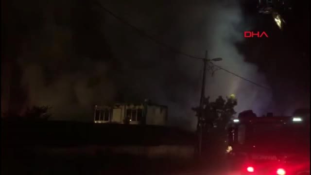 Strafor İmalathanesinde Yangın