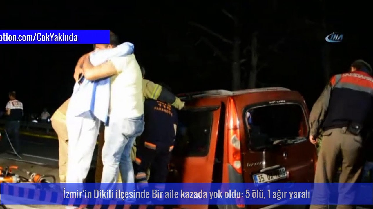 İzmir'de Otobüs Kazası 5 Ölü 1 Yaralı 30.04.2018