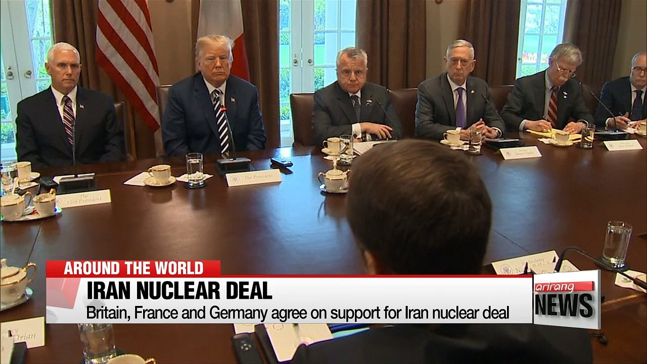 Britain, France and Germany agree on support for Iran nuclear deal