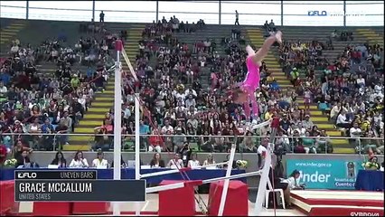 [640x360] Grace McCallum - Bars, United States - 2018 Pac