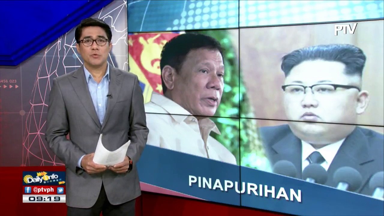 Pres. #Duterte, pinapurihan si NoKor Leader Kim Jong-un
