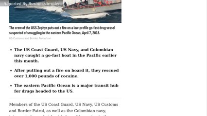 Coast Guard and Navy Find 1000 Lbs of Cocaine In Burning Boat