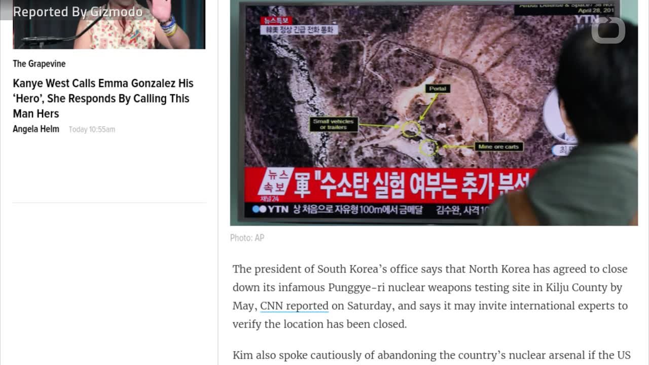 Kim Jong Un Says He'll Shut Down North Korea's Infamous Nuclear Test Site