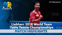 2018 World Team Championships Highlights | Timo Boll vs Omar Assar (Groups)