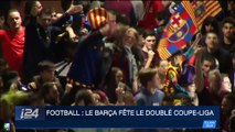 Football : le Barça fête le doublé Coupe-Liga
