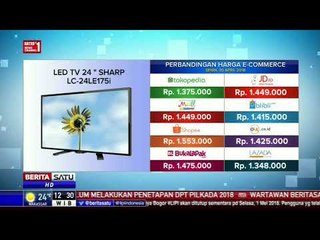 Perbandingan Harga E-Commerce: TV LED 24" Sharp
