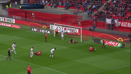 L'ouverture du score toulousaine à  Rennes (csc de Gnagnon)