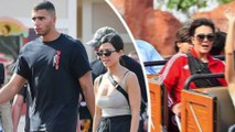 Kourtney Kardashian flaunts cleavage in nude tank top at Disneyland with family and Younes Bendjima.