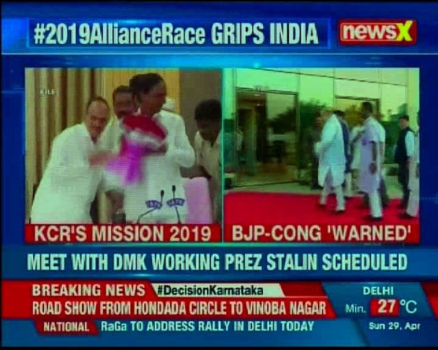 2019 alliance race TRS President's direct challenge to BJP-Congress