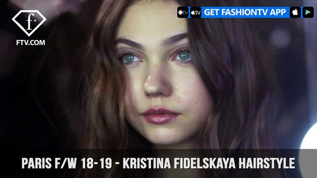 Kristina Fidelskaya Iggy Pop Hairstyle Paris Fashion Week Fall/Winter 2018-19 | FashionTV | FTV