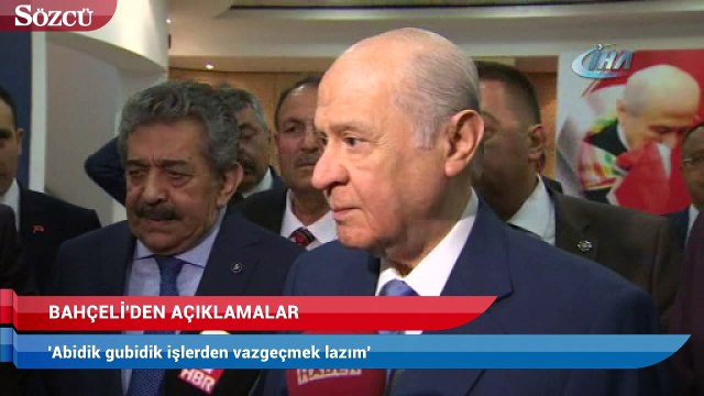 Bahçeli: “Keşke kardeşlik sözlerini arasına katarak açıklamasını yapmış olsaydı
