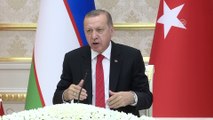Cumhurbaşkanı Erdoğan: “İnşallah aramızdaki ticaret hacmini 5 milyar dolara çıkaracağız” - TAŞKENT