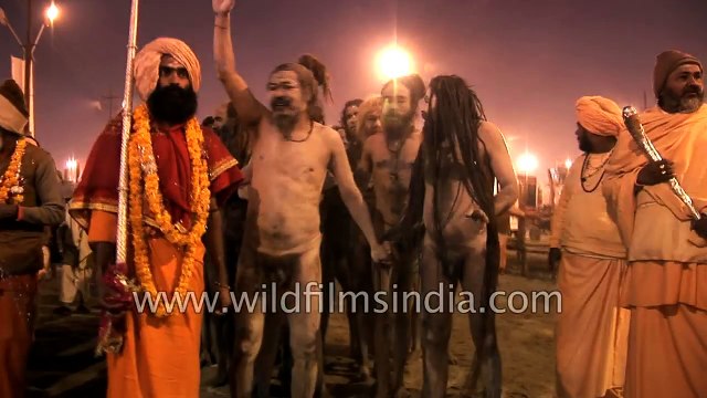 Wild looking Naga sadhus at India's biggest Hindu congregation