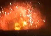 Huge Explosion Seen Following Strike on Syrian Military Base in Hama