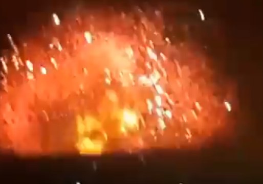 Huge Explosion Seen Following Strike on Syrian Military Base in Hama