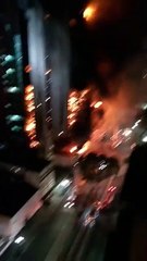 Incendie et effondrement d'une tour à São Paulo