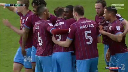 1-0 Hakeeb Adelakun Goal England  League One - 01.05.2018 Scunthorpe Utd 1-0 Plymouth Argyle