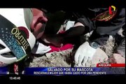 Arequipa: gracias a ladridos de su mascota, rescatan a mujer que cayó por una pendiente