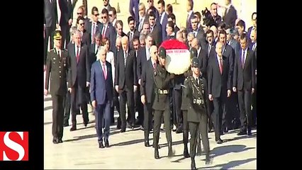 Devlet erkanı Anıtkabir’i ziyaret etti