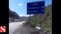 Hakkari´de mühimmat taşınan TIR birden alev aldı