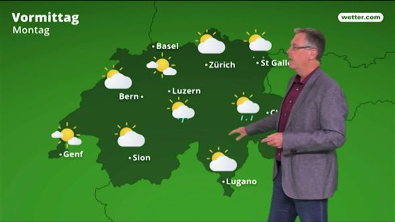 Das Wetter in der Schweiz am 30. April 2018