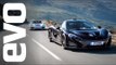 McLaren P1 v Porsche 918 Spyder. Which is fastest? evo Track Battle