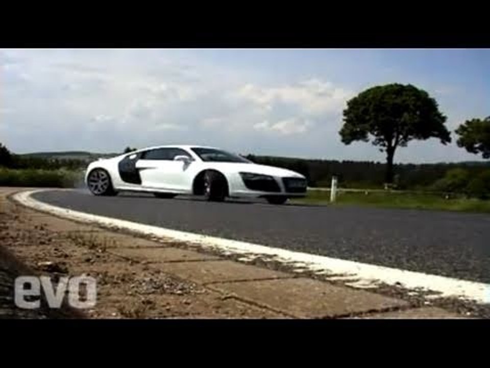 Audi R8 V10 sideways - evo Magazine
