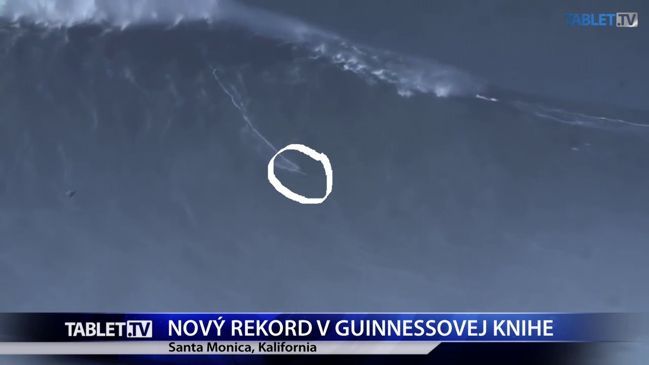 Surfistovi sa podarilo prekonať rekordne veľkú vlnu