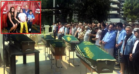 5 Kişilik Aile Yok Oldu! Cenazeleri Yan Yana Toprağa Verildi