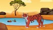 Мультики про динозавра. Учим диких животных. Лев и Тигр. Развивающий мультфильм для детей