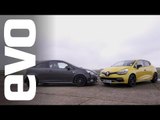 Renault Clio 200 Turbo vs Vauxhall Corsa VXR Clubsport | evo TRACK BATTLE