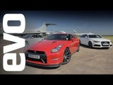 Audi RS6 v RS4 v Nissan GT-R | evo DRAG RACE