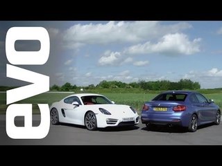 Porsche Cayman vs BMW M235i | evo TRACK BATTLE
